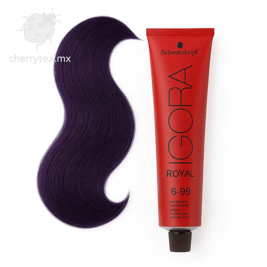 Tinte Igora Royal 6-99 Rubio Obscuro Violeta Intenso