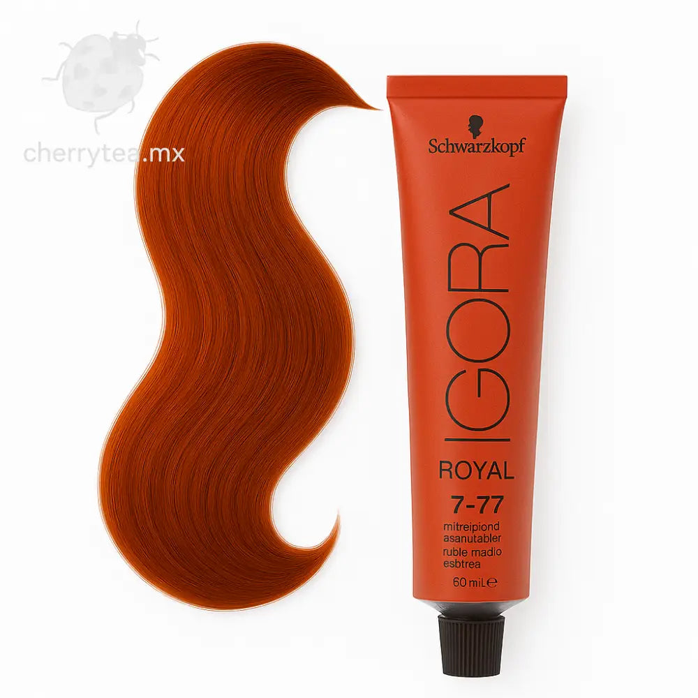 Tinte Igora Royal 7-77 Rubio Medio Cobrizo