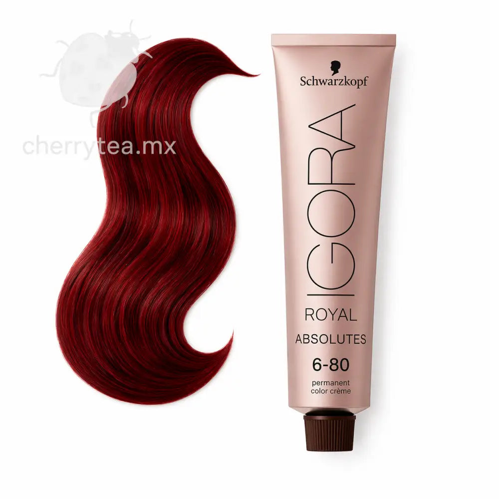 Tinte Igora Royal Absolutes 6-80 Rubio Obscuro Rojo Natural
