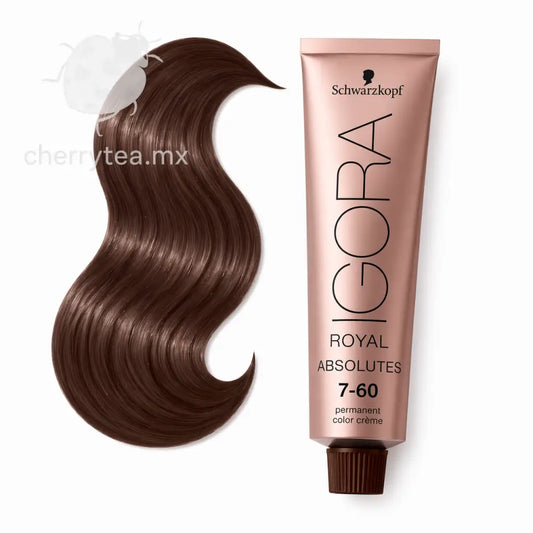 Tinte Igora Royal Absolutes 7-60 Rubio Medio Marron Natural (Chocolate)