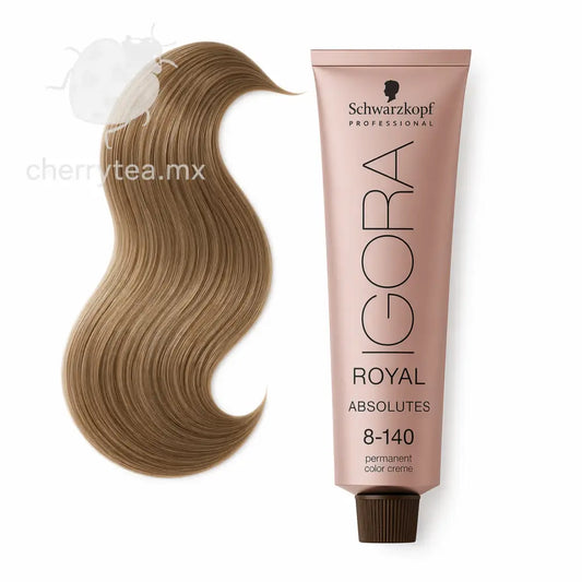 Tinte Igora Royal Absolutes 8-140 Rubio Claro Ceniza Beige Natural