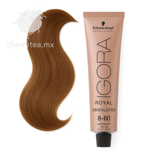 Tinte Igora Royal Absolutes 8-60 Rubio Claro Chocolate Natural