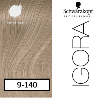 Tinte Igora Royal Absolutes 9-140 Rubio Muy Claro Ceniza Beige Natural