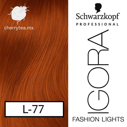 Tinte Igora Royal Fashion Lights L-77 Cobre Intenso