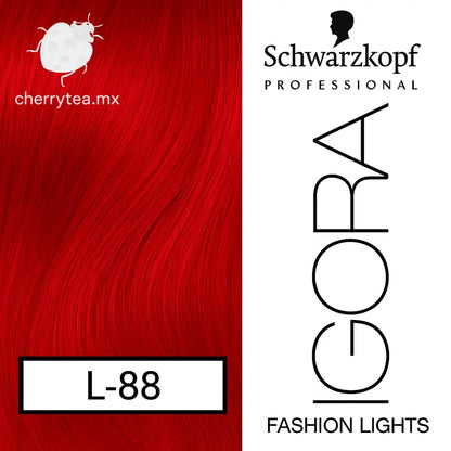 Tinte Igora Royal Fashion Lights L-88 Rojo Intenso