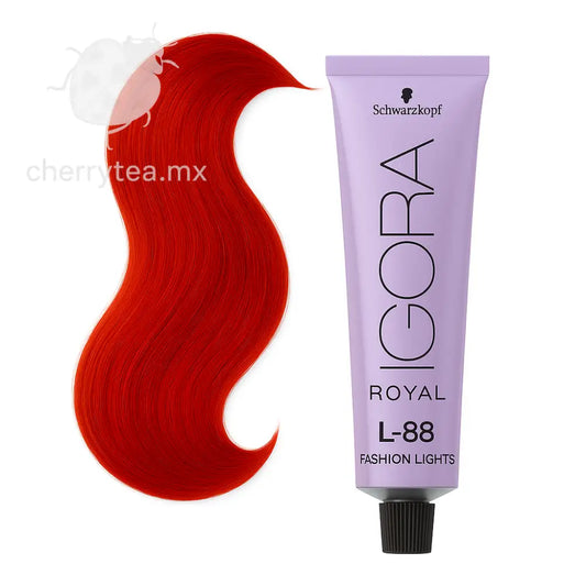 Tinte Igora Royal Fashion Lights L-88 Rojo Intenso