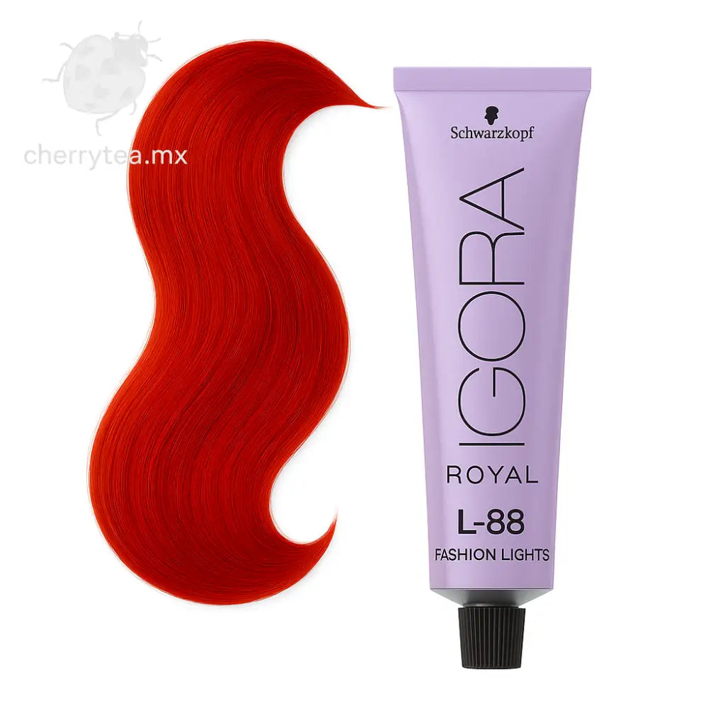 Tinte Igora Royal Fashion Lights L-88 Rojo Intenso