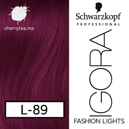Tinte Igora Royal Fashion Lights L-89 Rojo Violeta