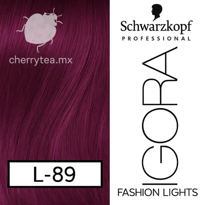 Tinte Igora Royal Fashion Lights L-89 Rojo Violeta