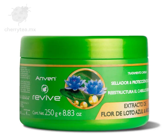 Tratamiento Capilar Anven Flor de Loto y Arginina – Reparación Hidratación y Protección del Color